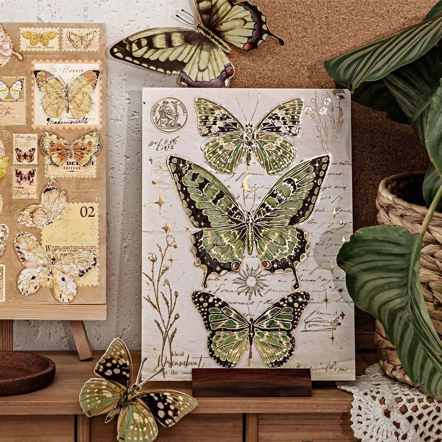 Buttefly Theme Diy Puzzle  Stickers HDYJ