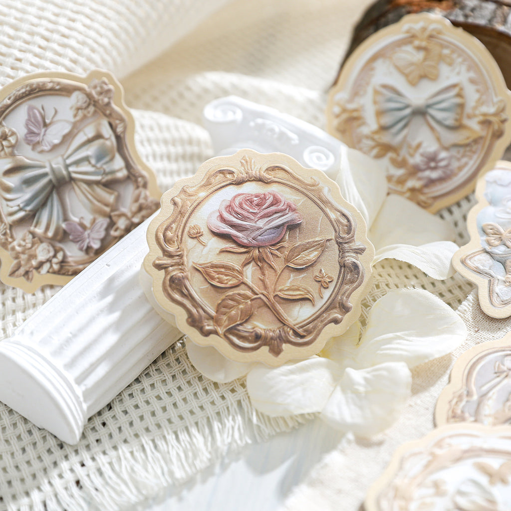 20 Pcs Emboosed Wax Seal Stickers FSHY