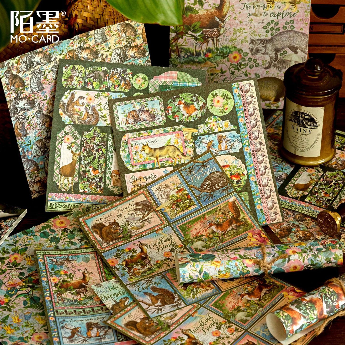 30 Pcs Wild Animal Paper Pad YSMJ