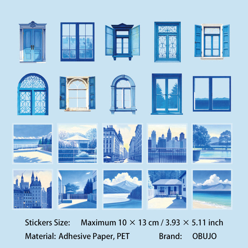 20 Pcs Window Door Stickers XZTC