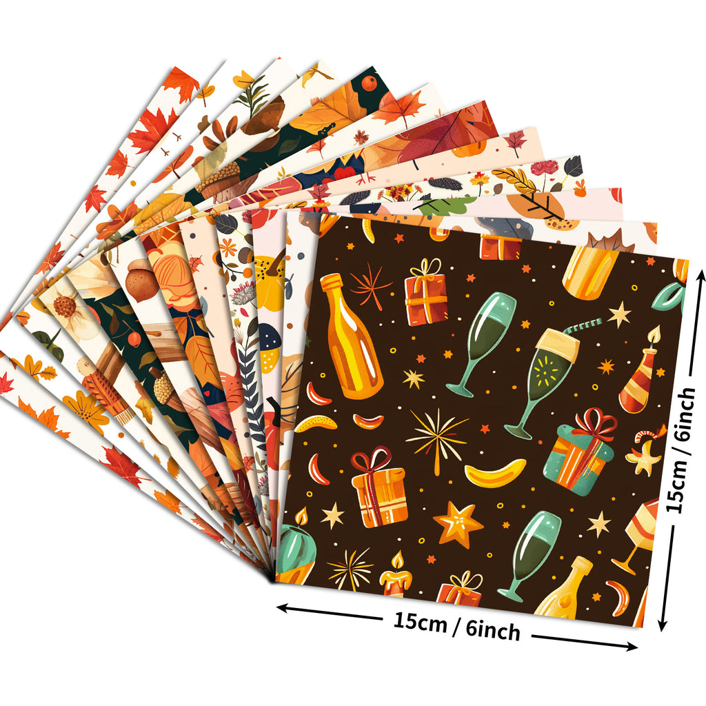 6 inch Thanksgiving Day Scrapbook Paper Pad PA010