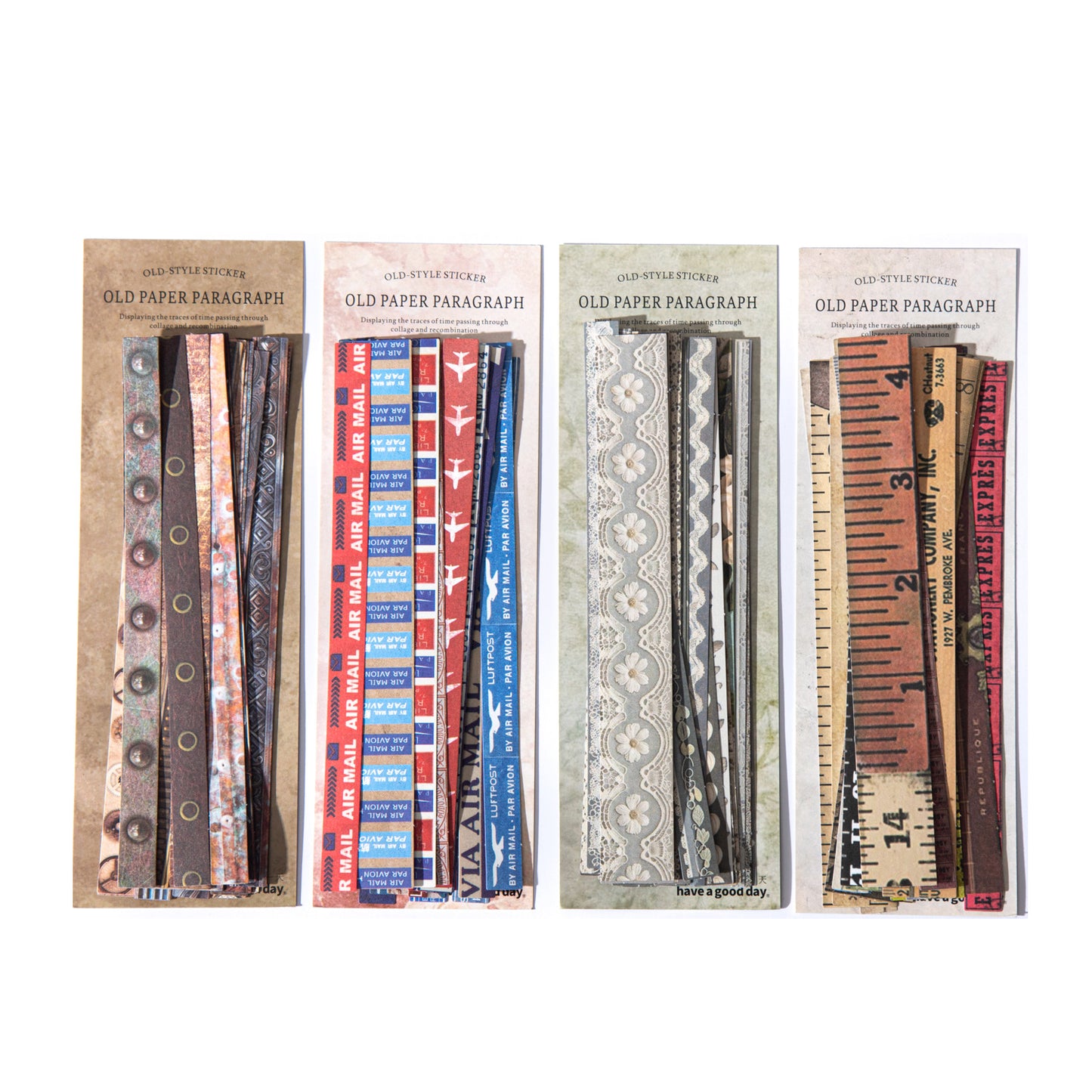 25 Pcs Vintage Journal Stickers JZDL