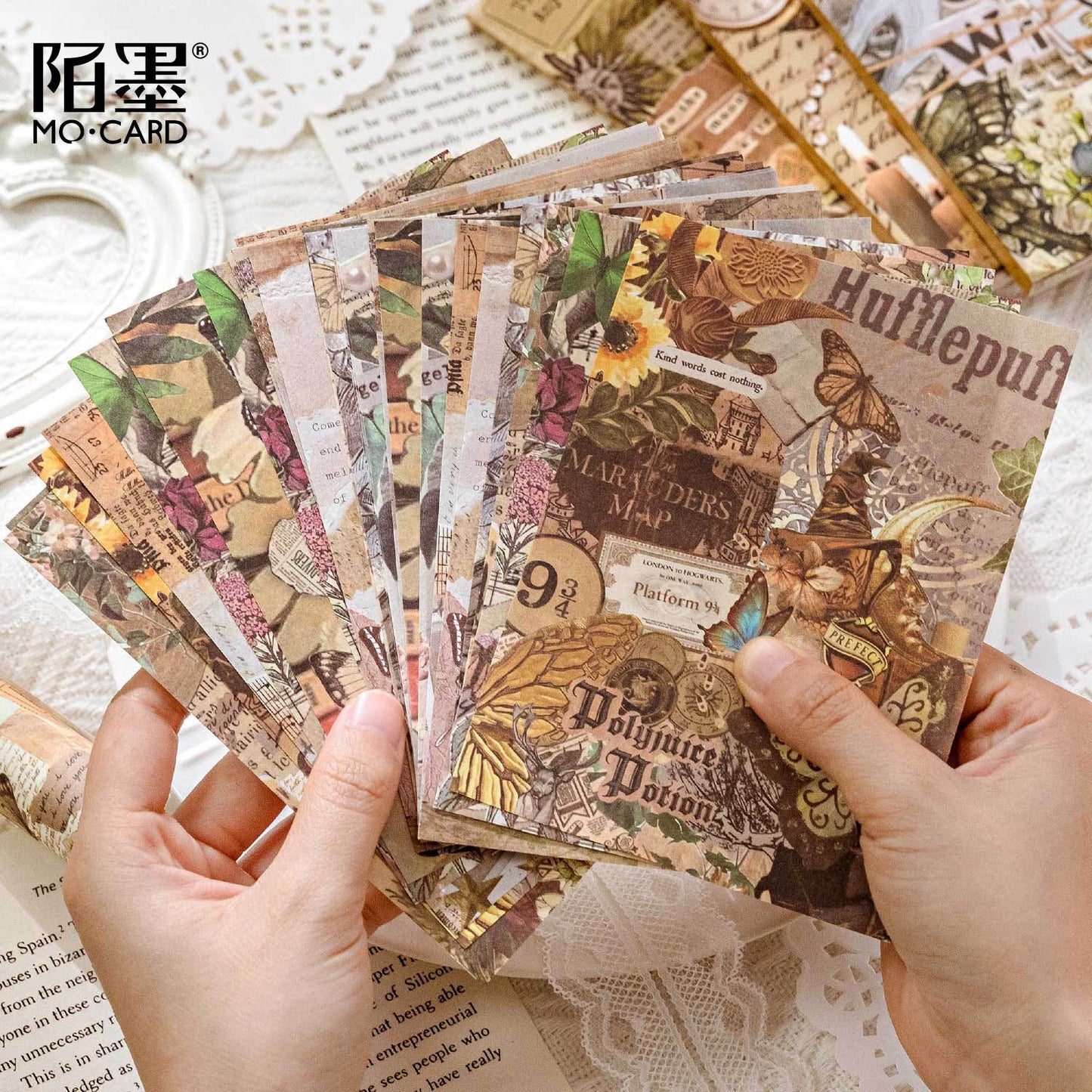 30 Sheets Vintage Collage Journal Paper PTGF