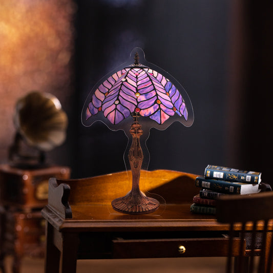 12 Pcs Flower Lamp PET Stickers HZXL