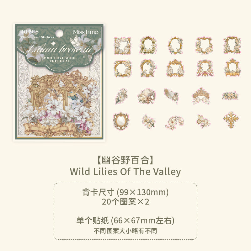 40 Pcs Vintage Collage Stickers YWHDMM
