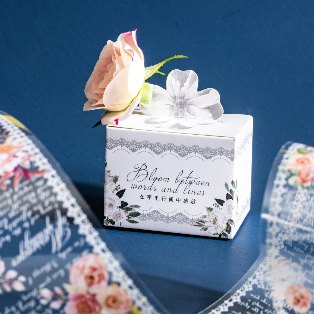 1 Roll Flower and Poem PET Tape ZLHJSF