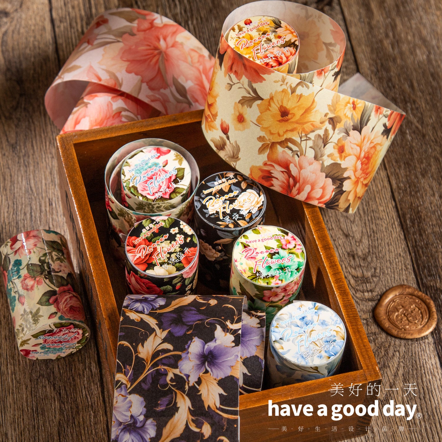 1 Roll Flowers Washi Tape YLSH
