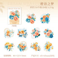 20 Pcs Flowers PET Stickers HMBZ
