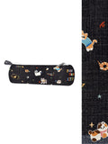 Denim Cats Parade Gingerbread Siam Canvas Pencil Case