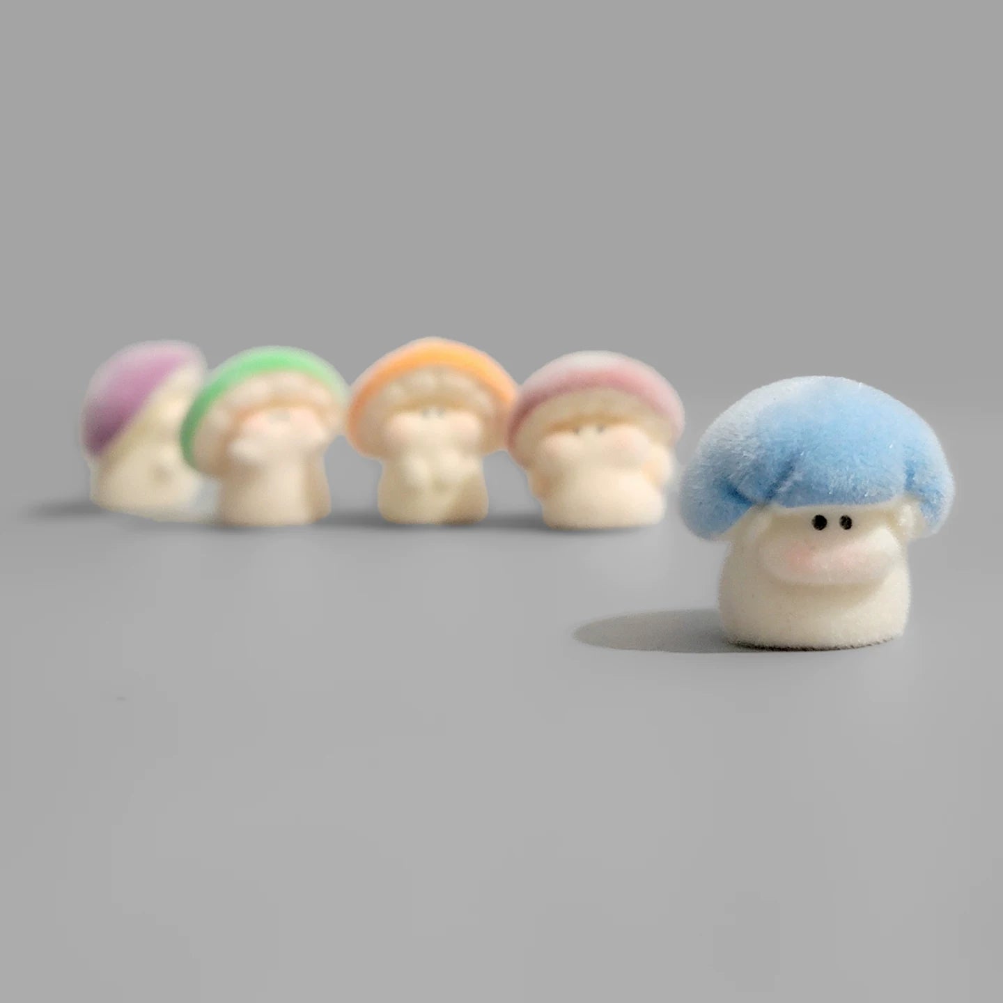 Fuzzy Mushroom Desk Buddies