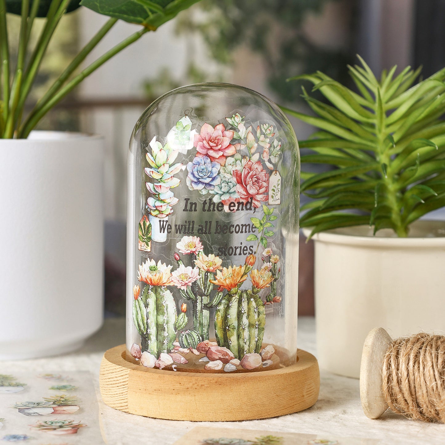 6 Sheets Vegetable Fruit PET Stickers ZRSG