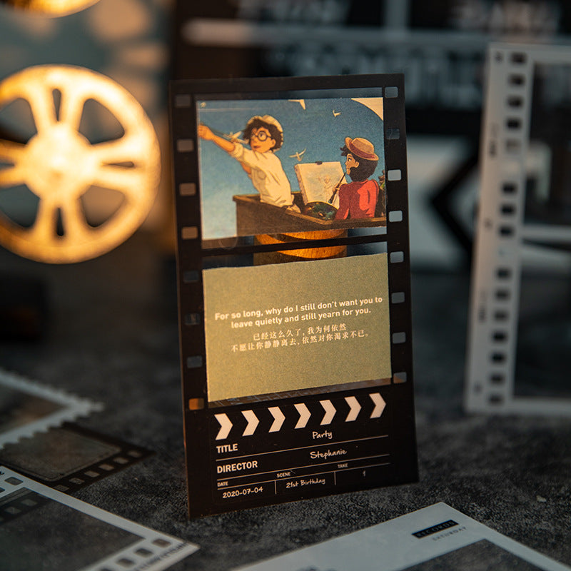 20 Pcs Movie Film Bottle PET Stickers SKTY