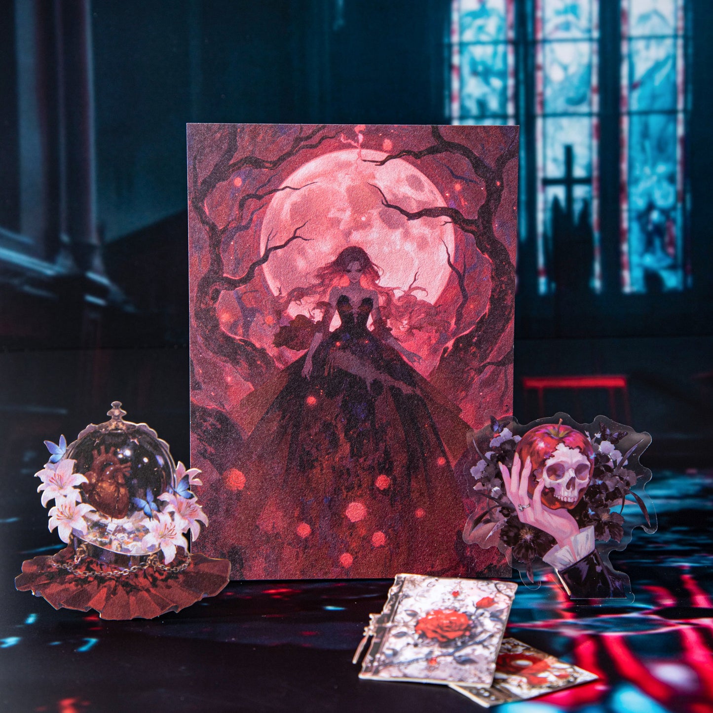 30 Pcs Gothic Paper and Stickers Kit GTWY