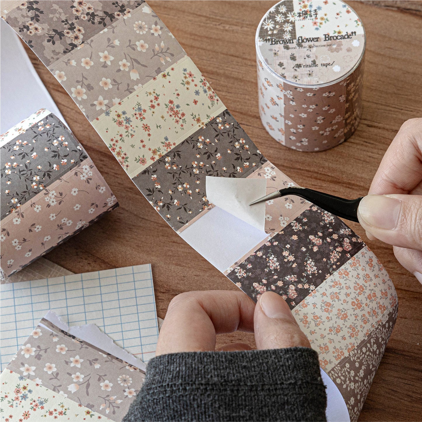 1 Roll Floral Patterned Stickers Tape SHJX