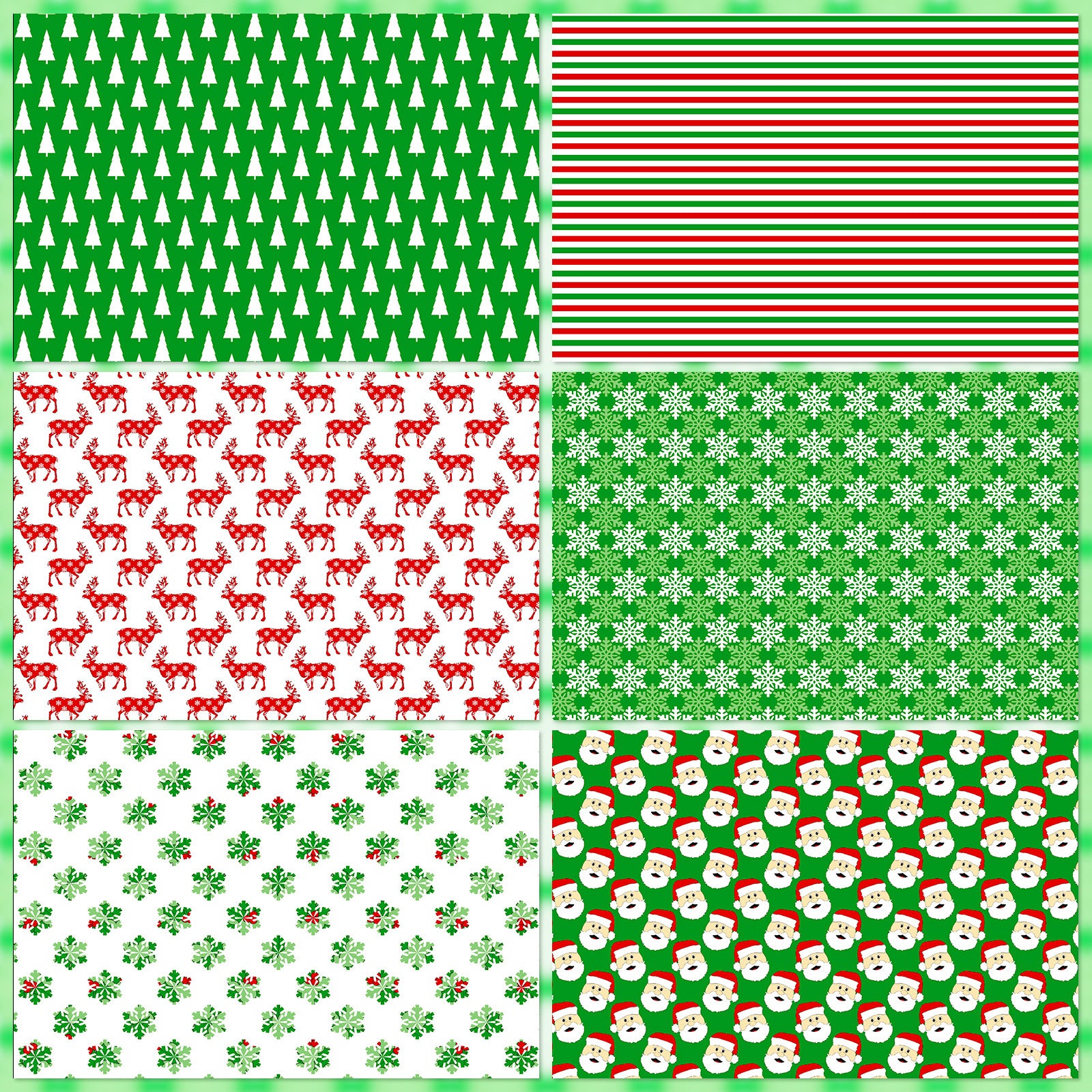 6 inch Christmas Scrapbook Paper Pad PA256
