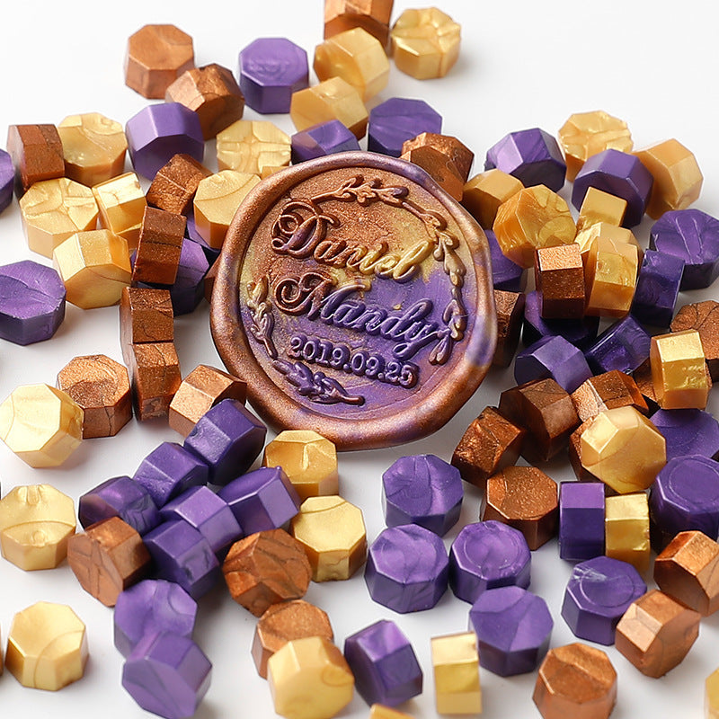 100 PCS Octagon Wax Seal Beads H09