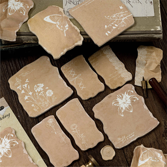 20 Pcs Floral Sticky Note Paper SBYJ