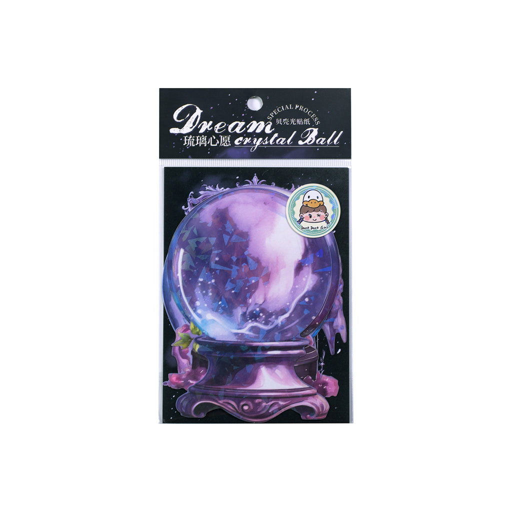 5 Pcs Crystal Ball PET Stickers MHSJ