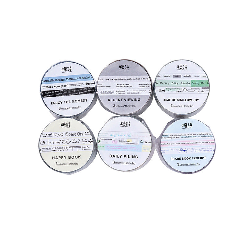 3 Roll Quotes Tape Set YWYL