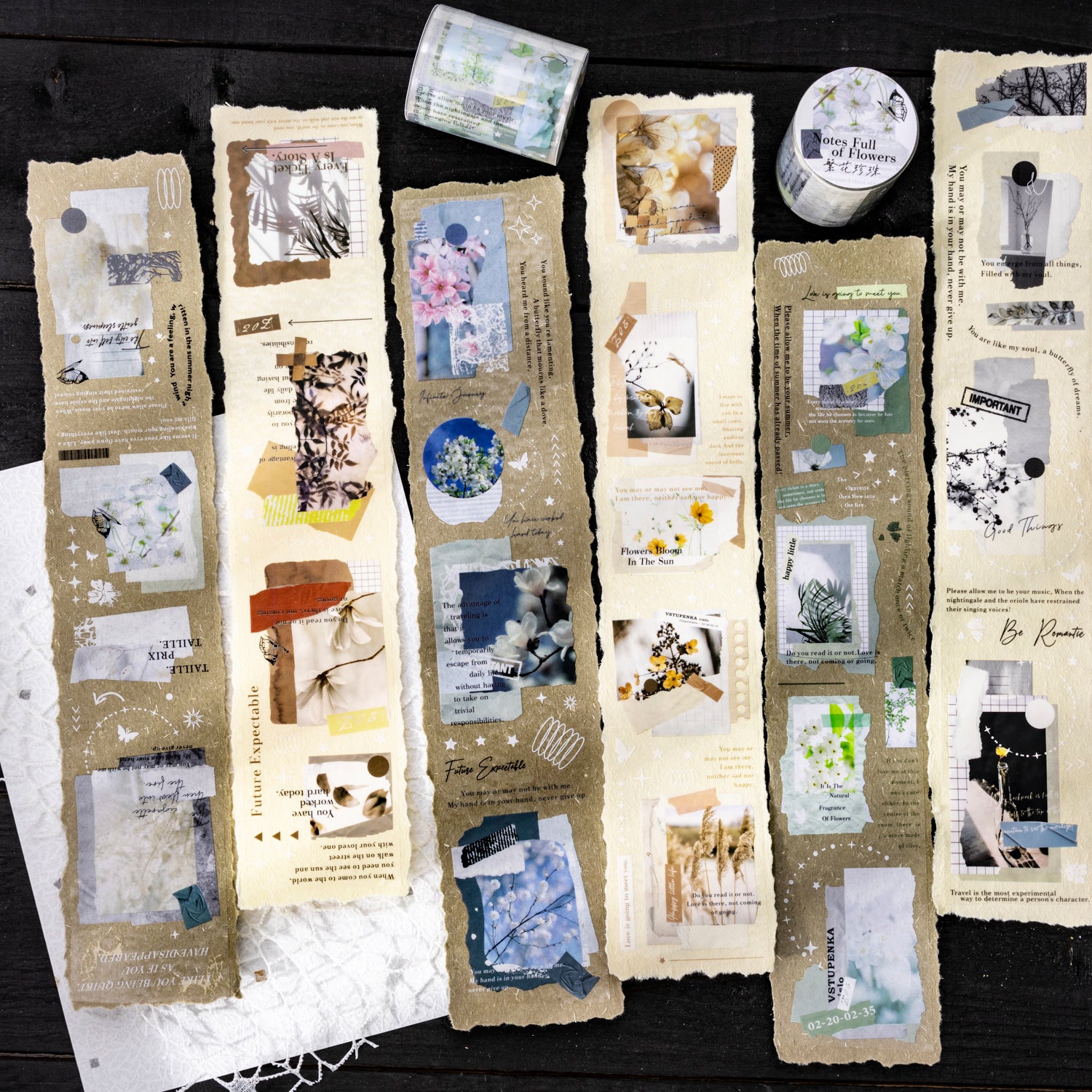 1 Roll Collage Die Cut PET Tape KMXHRJ