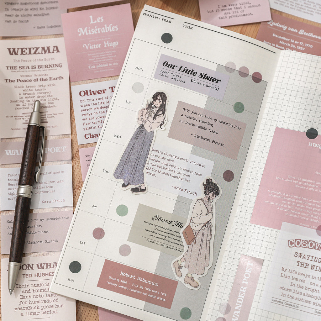 1 Roll Lyric Quotes Words Tape WZYX