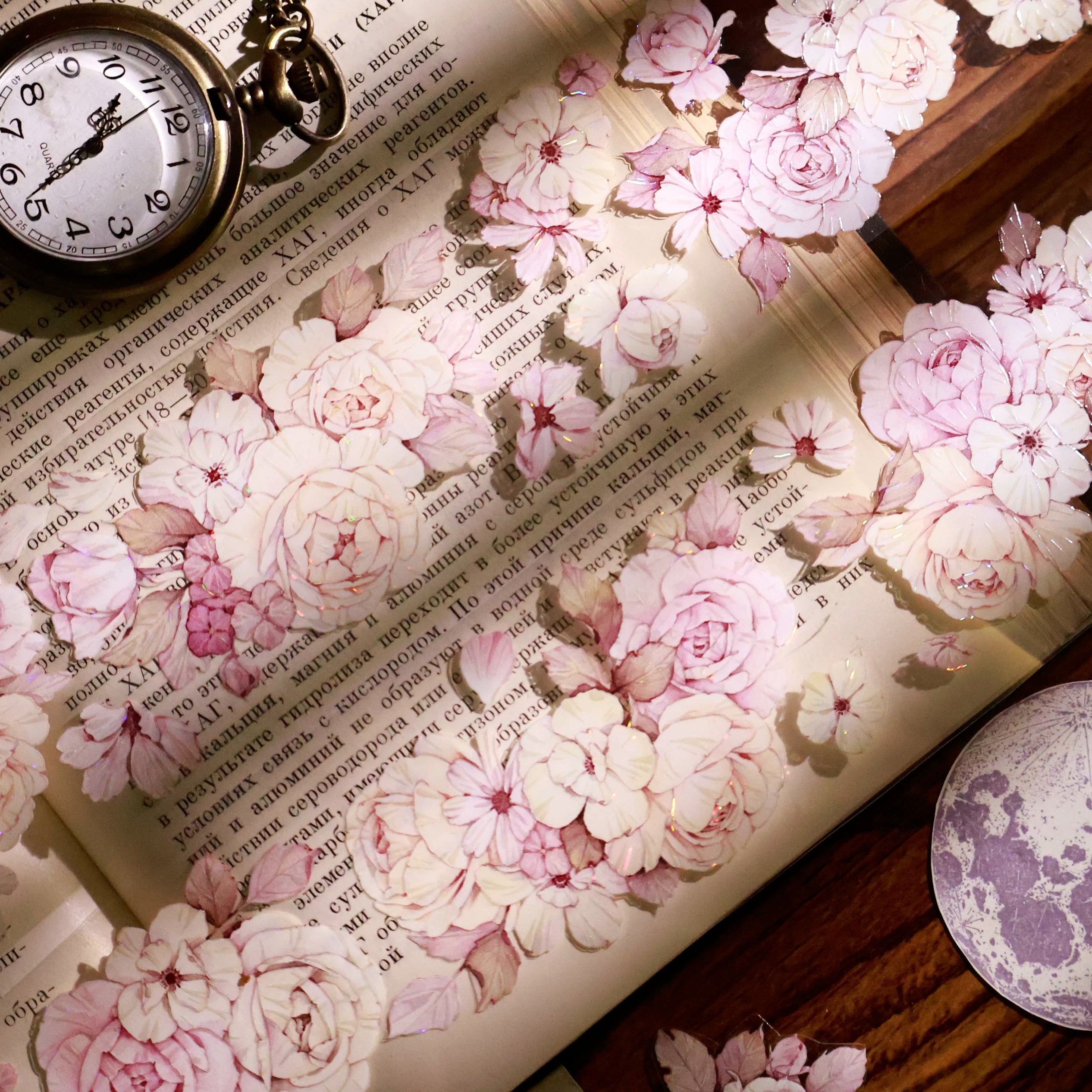Floral Decorative Tape Rolls- Jade Whispers