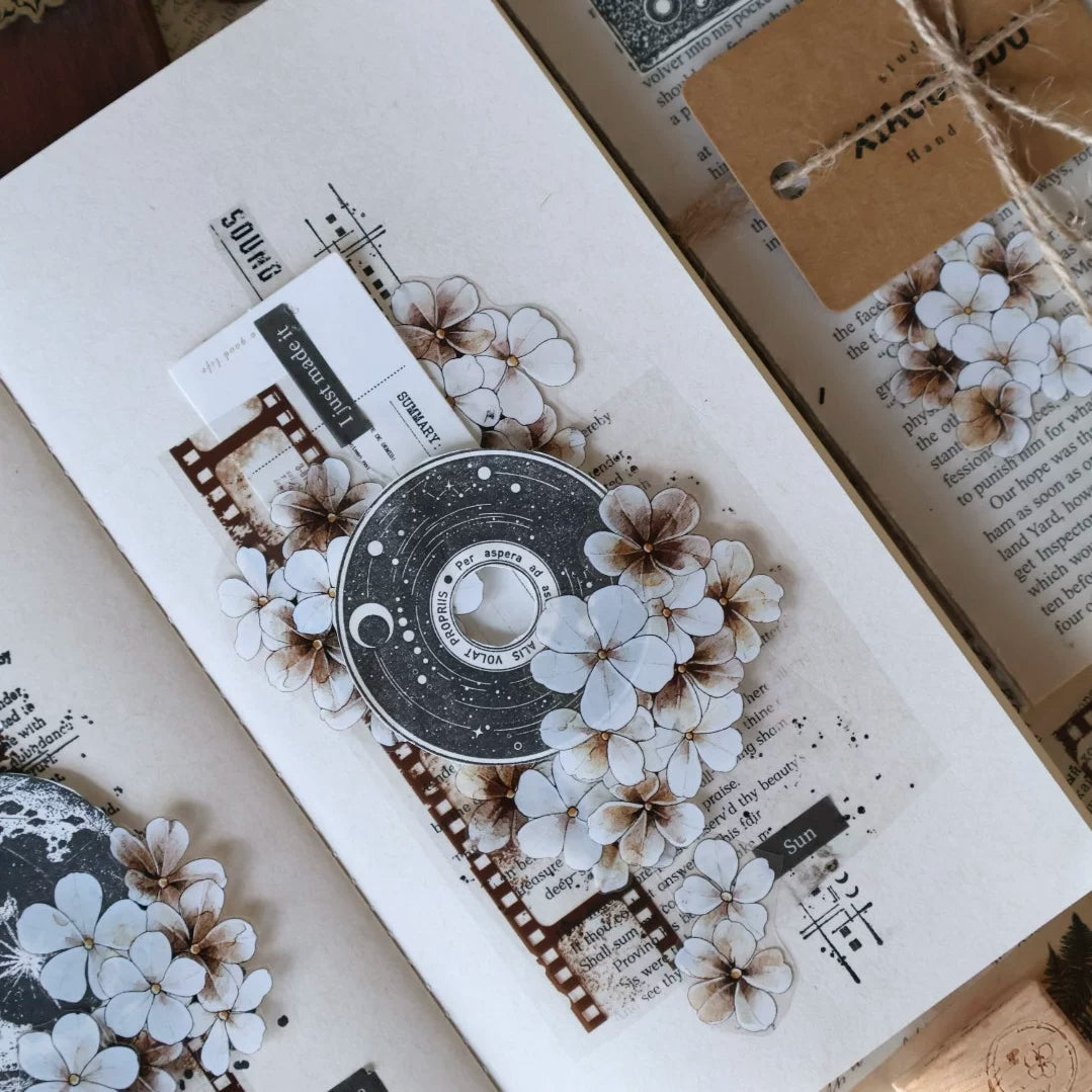 Floral Decorative Tape Rolls- Dusk Petals