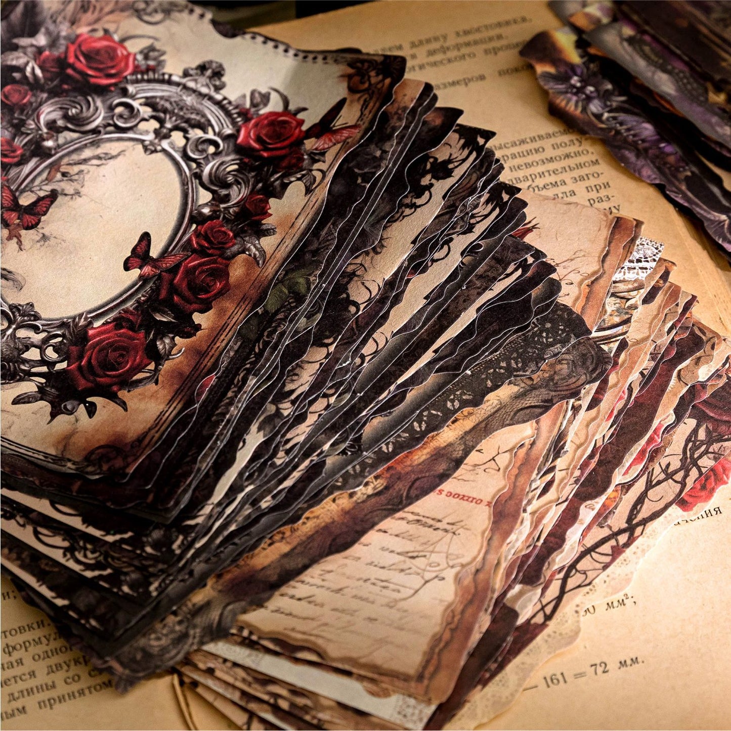 30 Pcs Junk Journal Background Paper MJHY