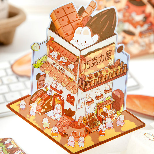 3 Sheets Baking Themed 3D Effect PET Stickers TBNN