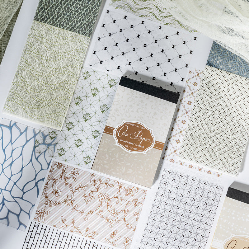 30 Sheets Basic Texture PET Stickers Book CNYWL