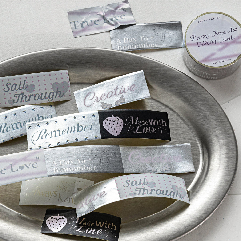 1 Roll Aesthetic Words Decorative Tape YDXJ