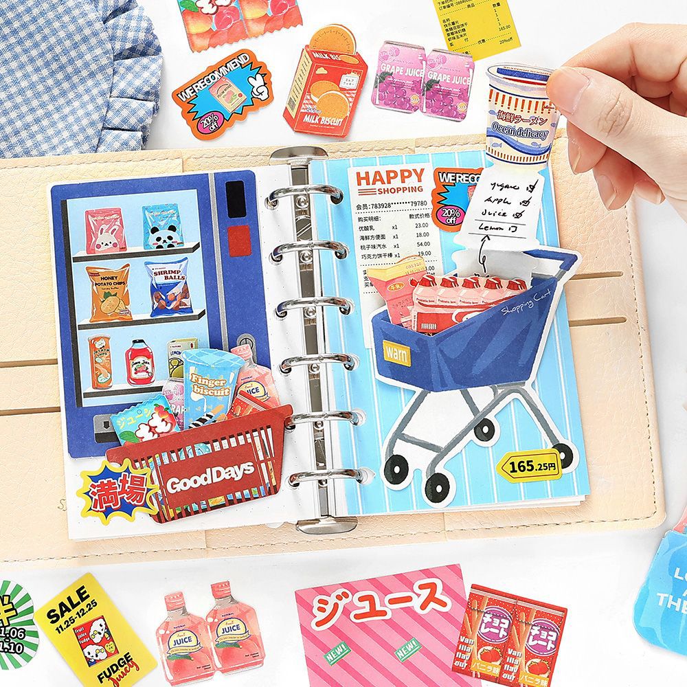 25 Pcs Lifestyle Journal Paper and Stickers Kit XXMC9