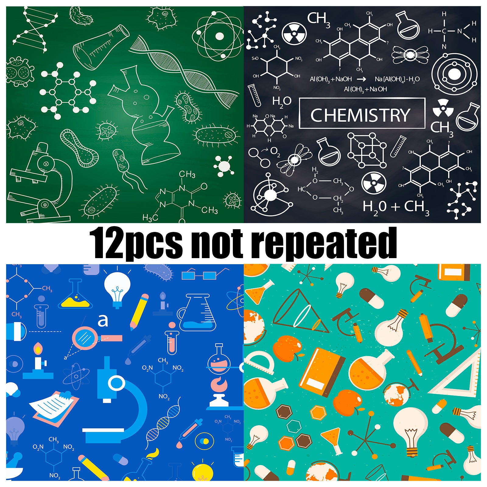 6 inch Science Lab Scrapbook Paper Pad PA869