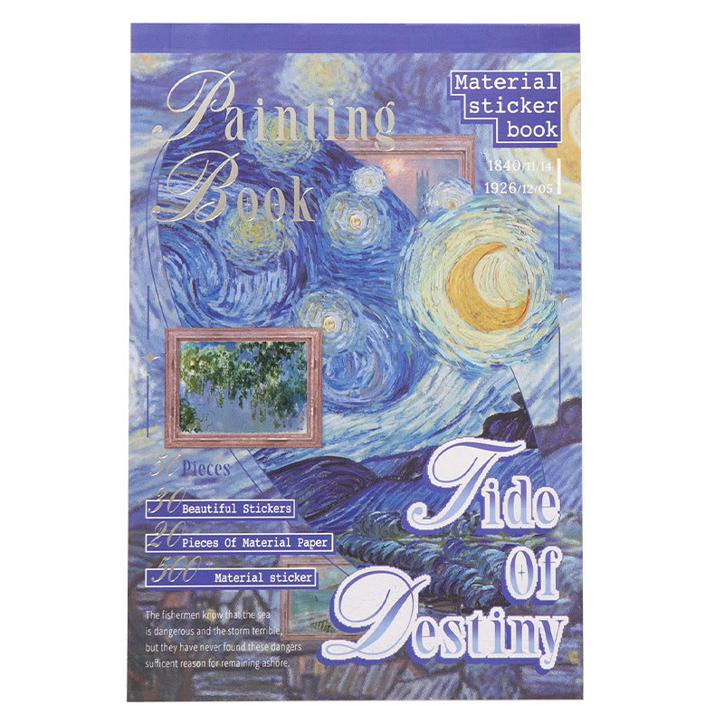 A5 Mixed Material Sticker Book - Painting