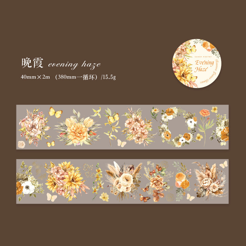 1 Roll Flowers PET Tape CSHY