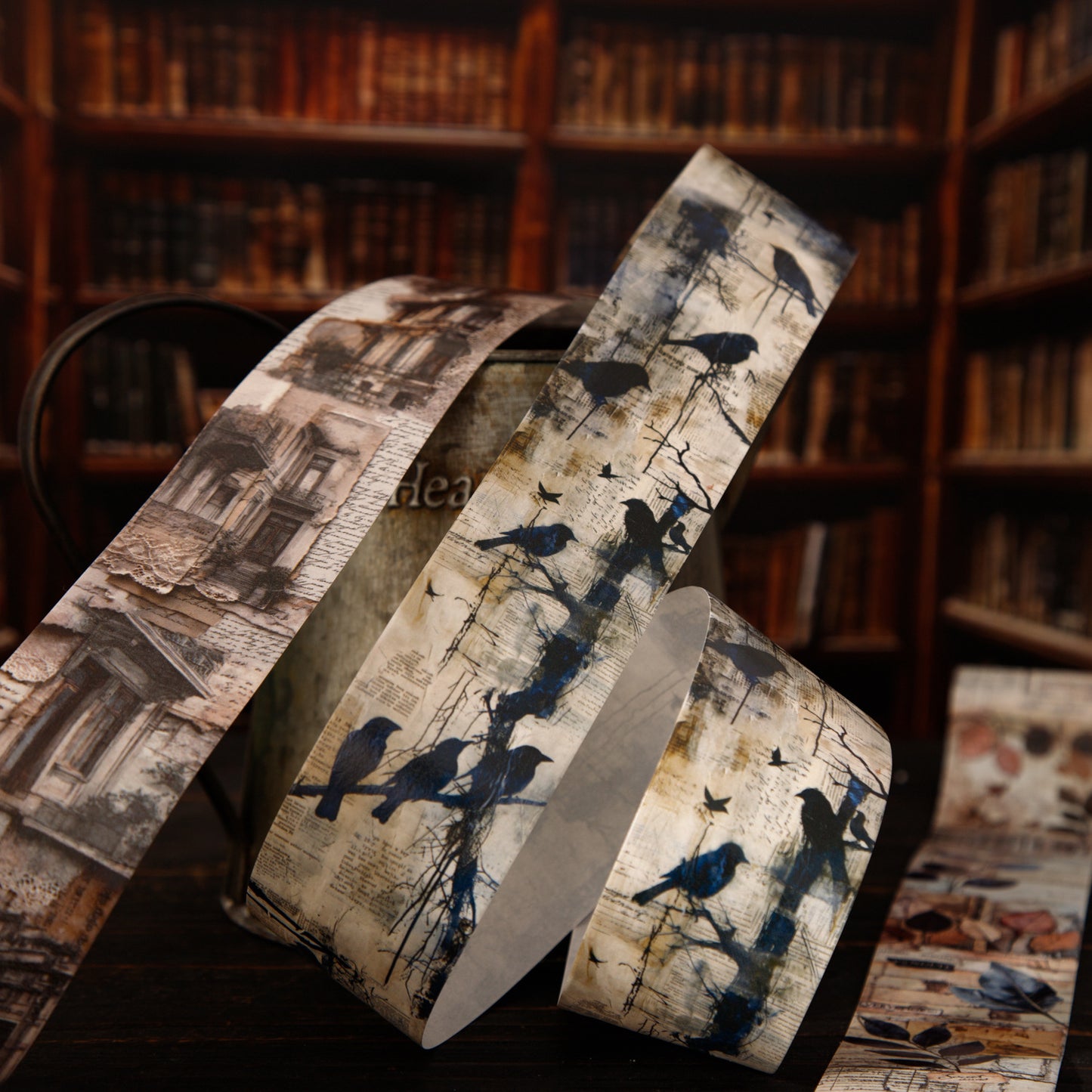 1 Roll Vitnage Junk Journal Washi Tape ZJJY