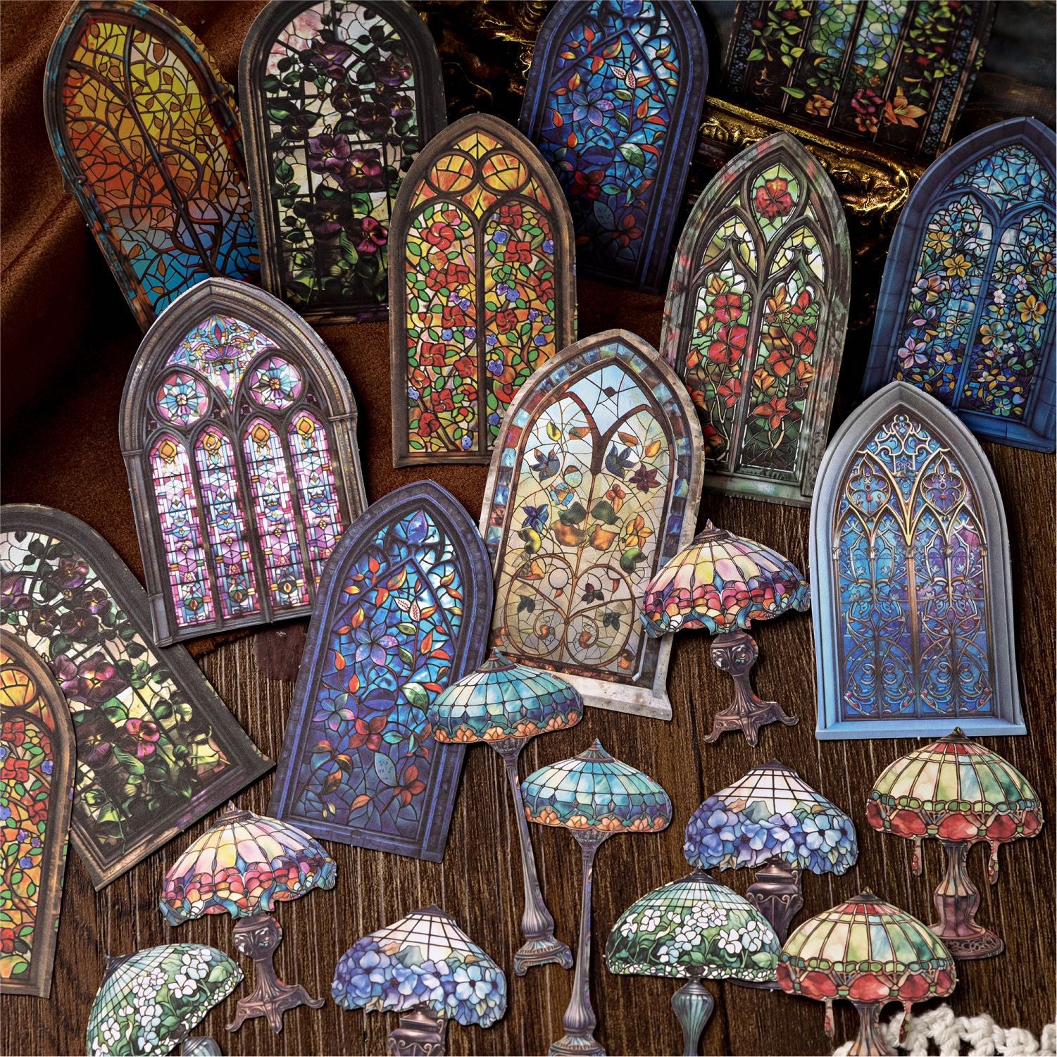 30 Pcs Antique Themed Stickers ZGCPG