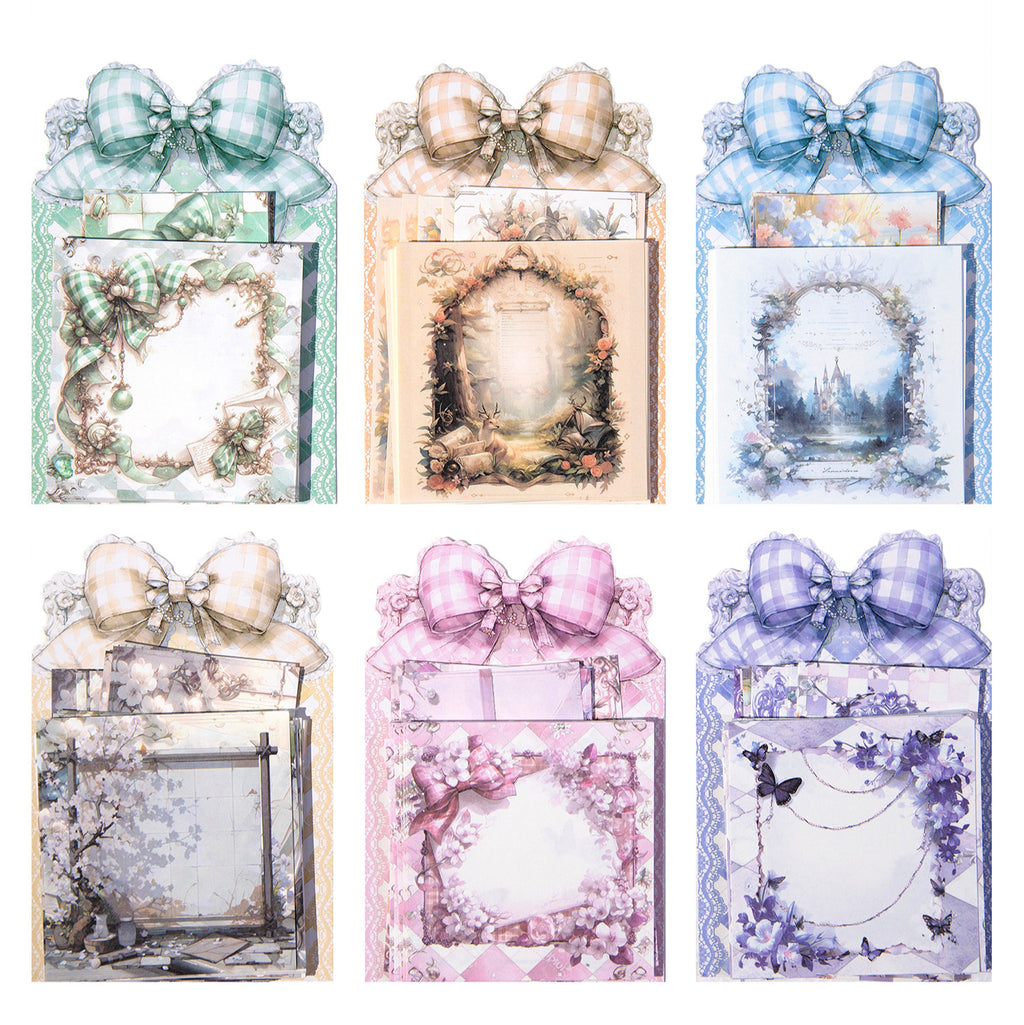 28 Pcs Vintage Notepad Paper WRLJ