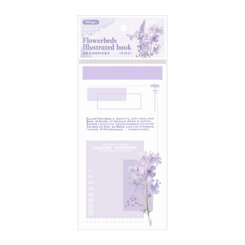 30 Sheets Floral Notepad Paper HPTJ