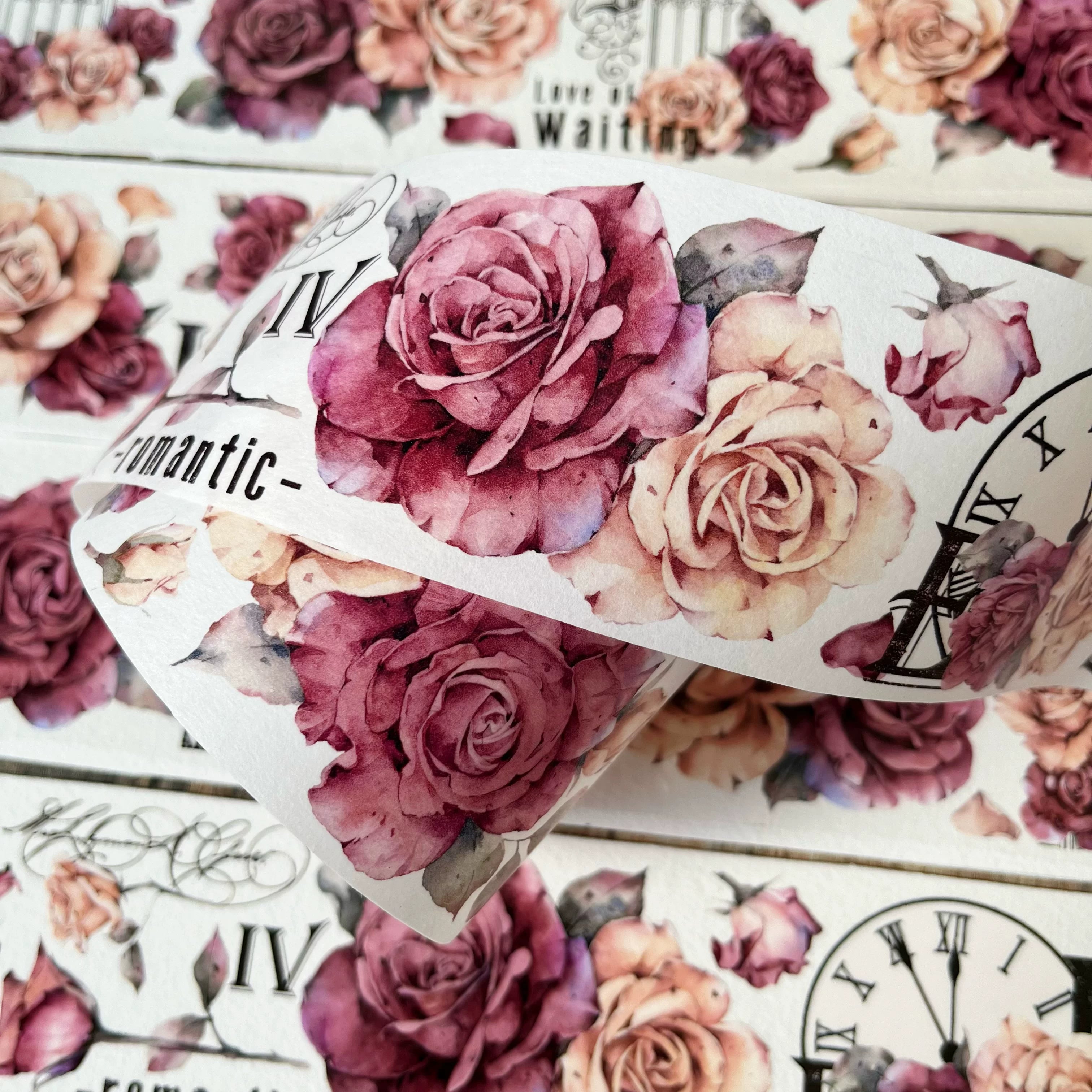 Floral Decorative Tape Rolls- Nostalgic Rose