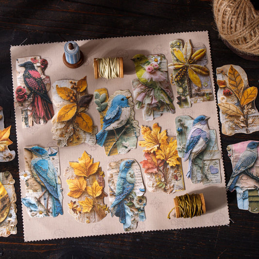 20 Pcs Vintage Junk Journal Stickers PBYS