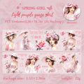1 Roll Vintage Girl PET Tape CRSN