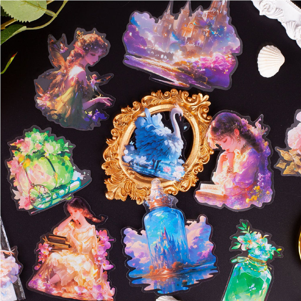 8 Pcs Fantasy PET Stickers MJSN