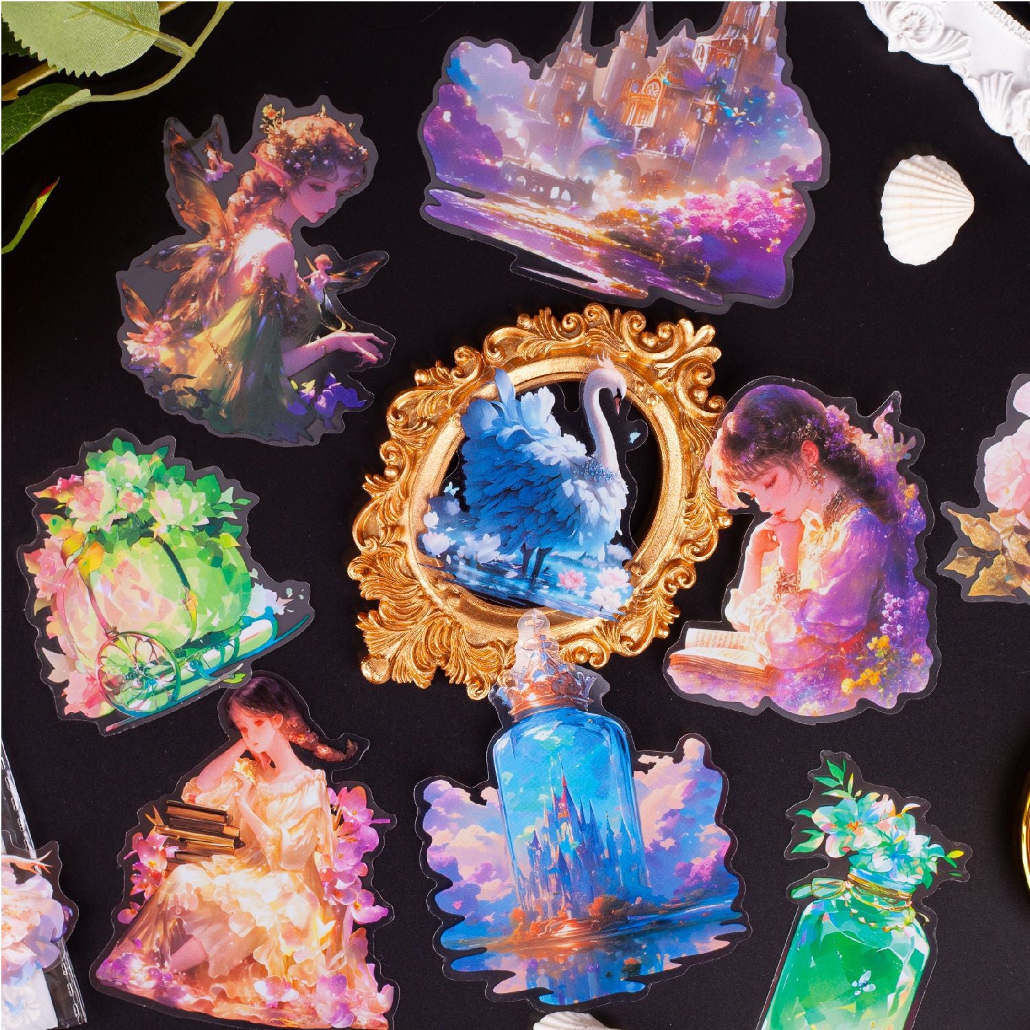 8 Pcs Fantasy PET Stickers MJSN