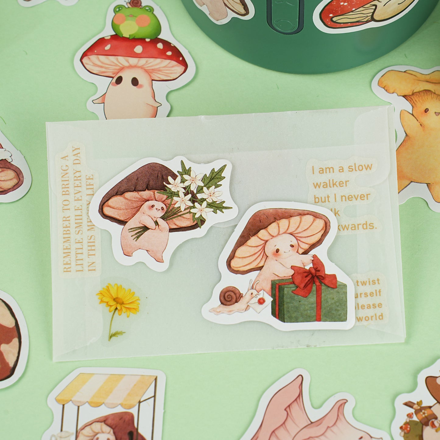 30 Pcs Mushroom Boxed Stickers YKMGT