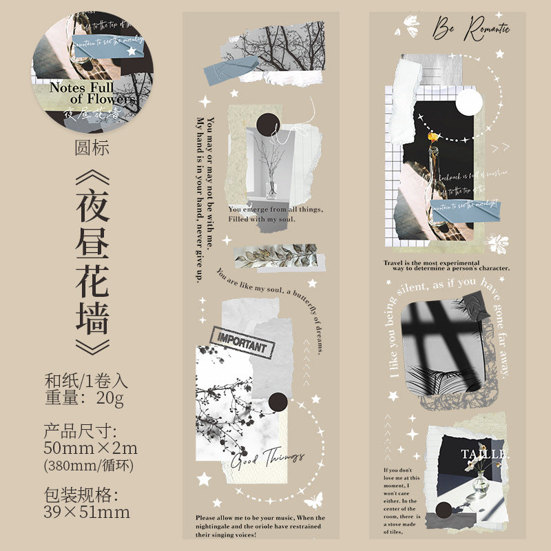 1 Roll Collage Die Cut PET Tape KMXHRJ