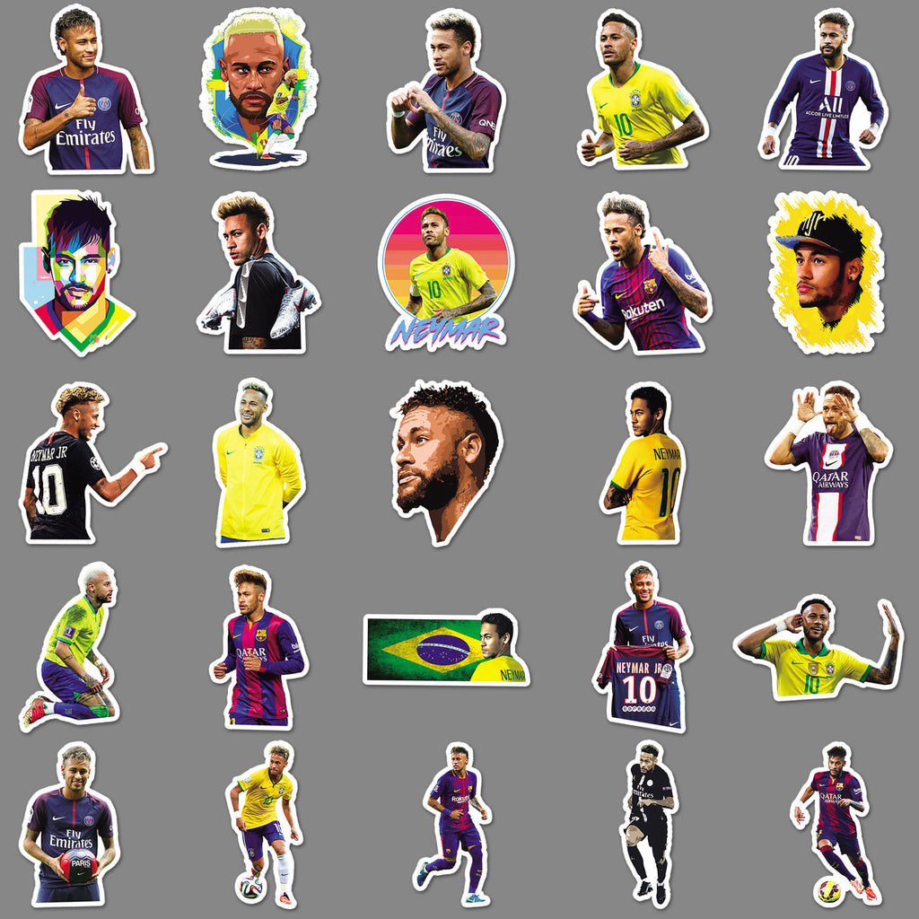 50Pcs Football Theme Waterproof Vinyl Stickers STY03