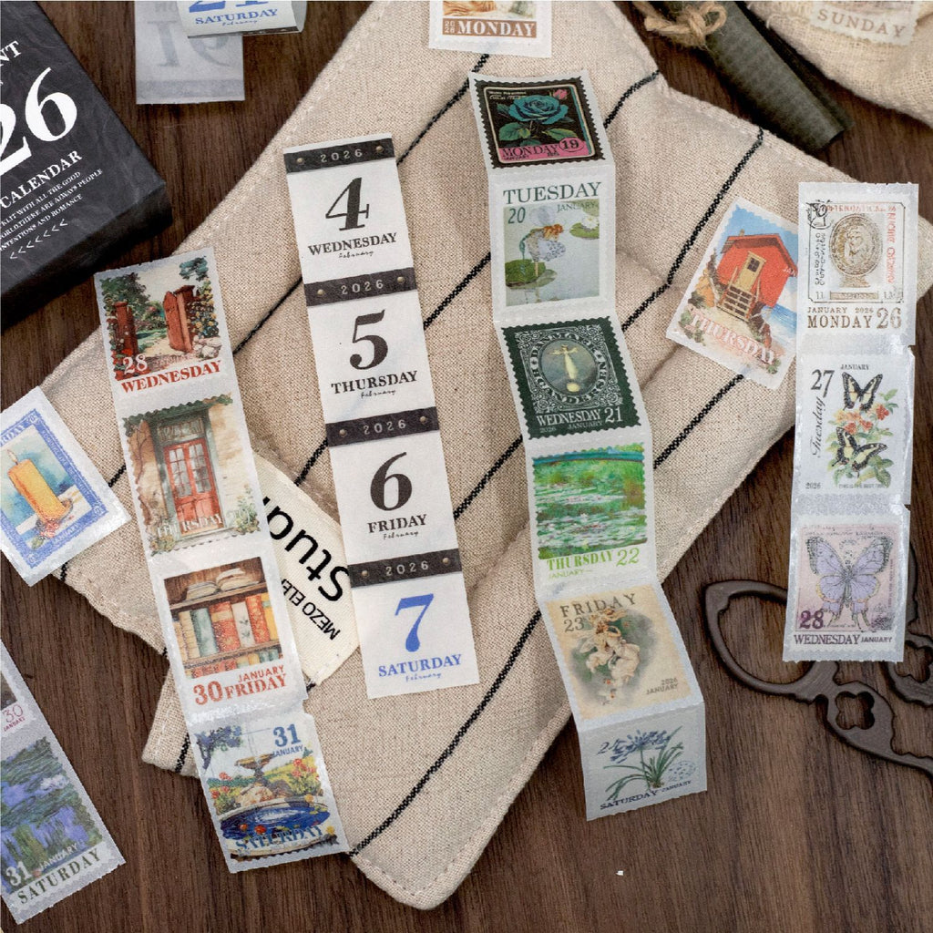365 Pcs Daily Vintage Journal Stickers 365RZ