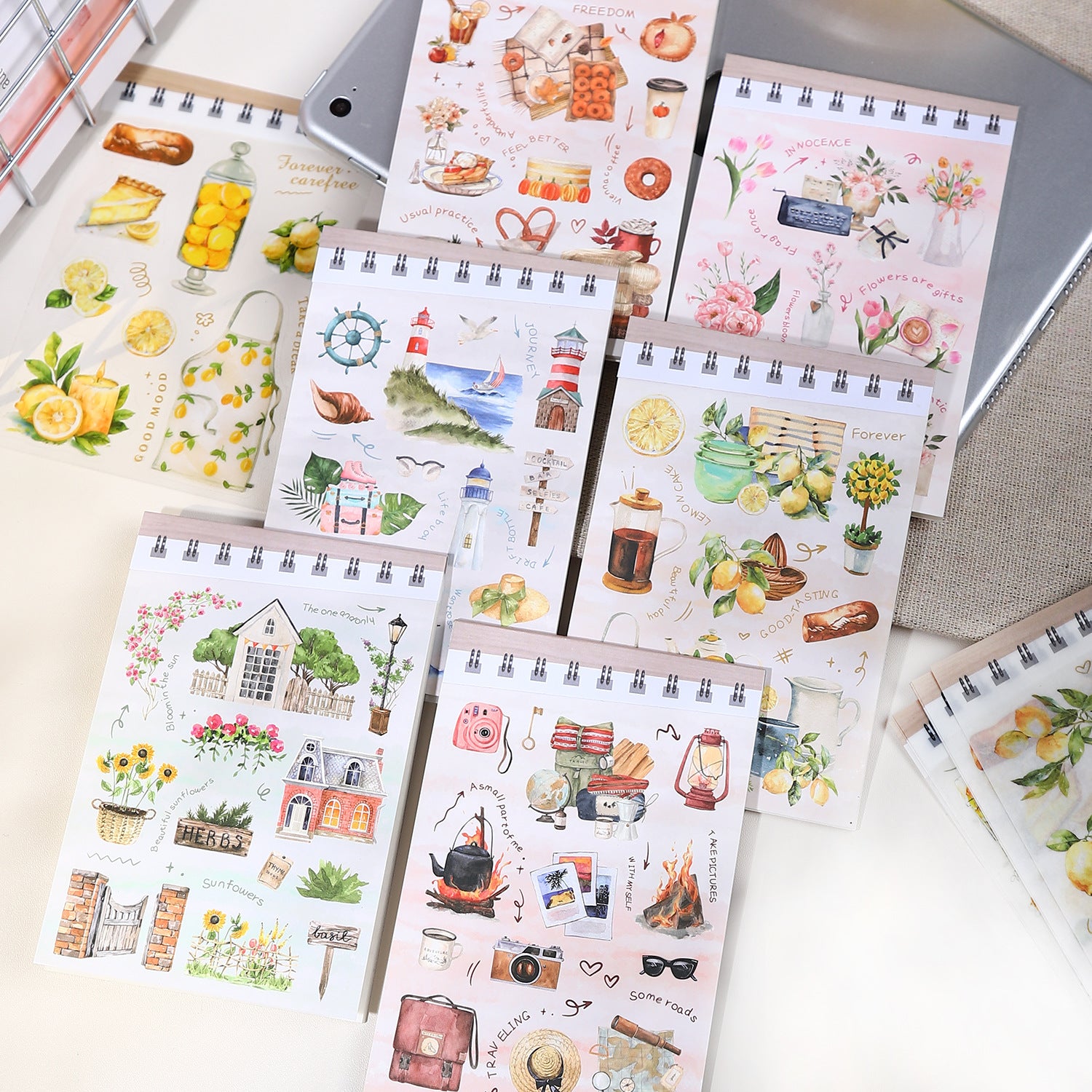 18 Sheets Lifestyle Stickers Book SHBJ