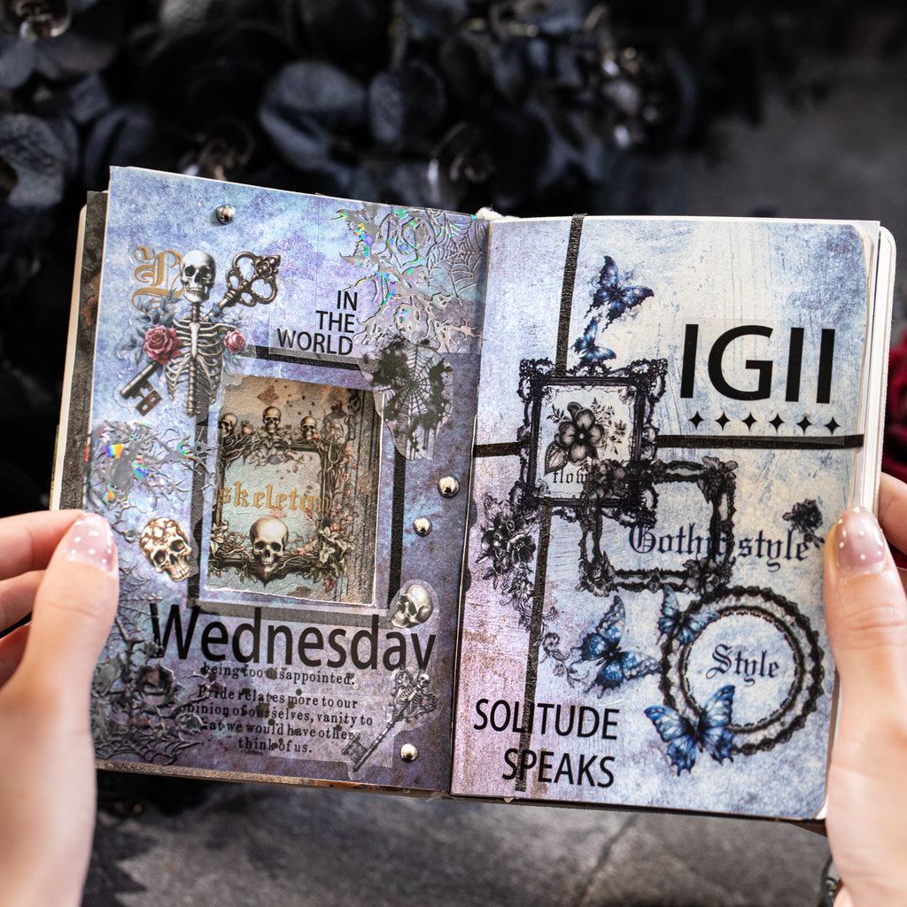 1 Roll Dark Gothic PET Stickers Tape AYSP